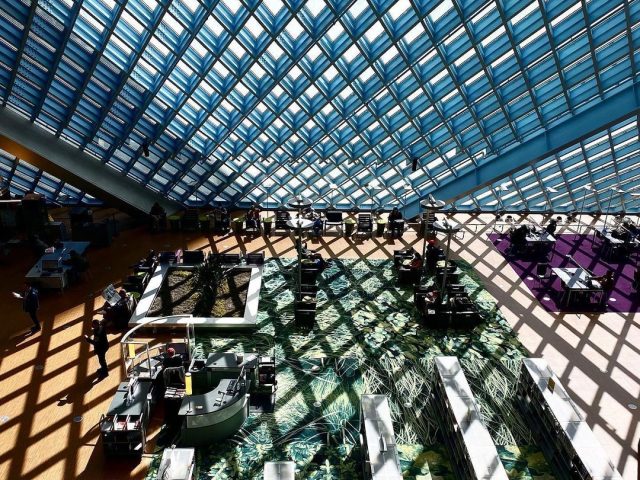Reading area at Seattle Public Library