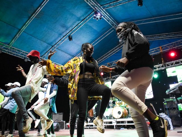 People dance at Madaraka Festival